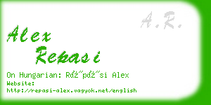 alex repasi business card